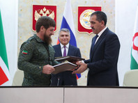 Глава Ингушетии Юнус-Бек Евкуров и глава Чечни Рамзан Кадыров 26 сентября подписали соглашение об установлении административной границы между двумя республиками