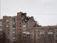 В девятиэтажном доме в городе Шахты ростовской области произошел взрыв бытового газа. Разрушены два этажа, повреждены четыре квартиры
