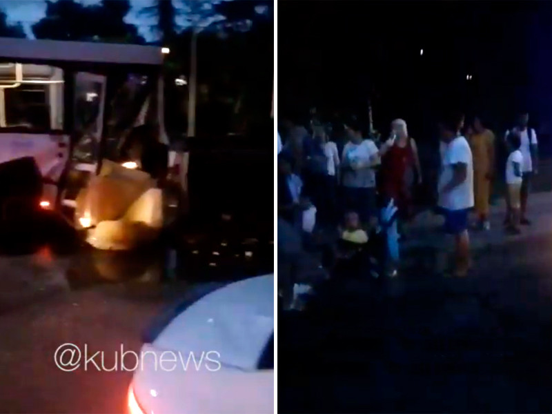 В Сочи в ДТП с автобусом пострадали 8 человек, включая детей