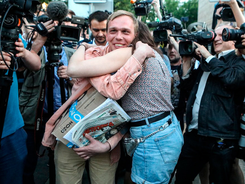 Иван Голунов дал первое интервью после выхода на свободу