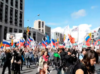 На митинге за допуск независимых кандидатов к выборам в Мосгордуму прошли задержания