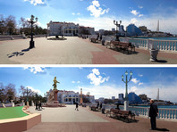 10-метровый памятник Потемкину хотели установить на смотровой площадке Приморского бульвара Севастополя, летом 2015 года там открыли закладной камень