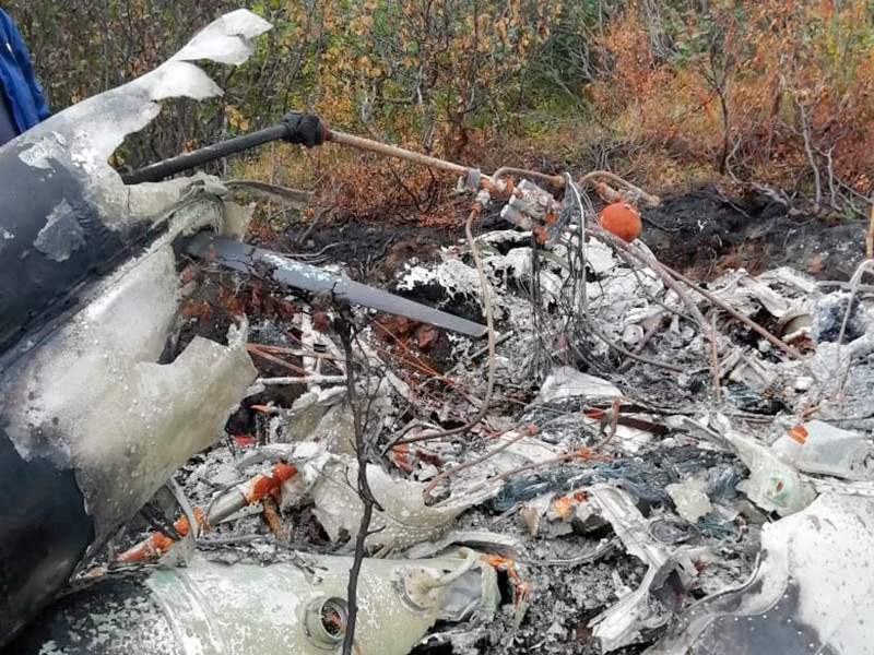 На севере Красноярского края обнаружен пропавший в августе вертолет Ми-2

