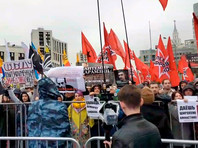 В Москве на Сахарова прошел митинг за свободу политзаключенных