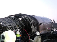 Работа следственной группы Следственного комитета РФ на месте катастрофы самолета Sukhoi Superjet 100 ("Сухой Суперджет 100"), загоревшегося при аварийной посадке в аэропорту Шереметьево 5 мая 2019 года