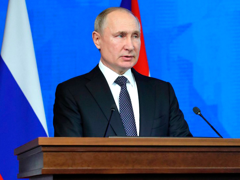 Владимир Путин на заседании коллегии Министерства обороны