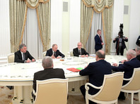 Владимир Путин на встрече с председателем Госдумы и руководителями фракций