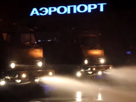 Дезхимобработка аэропорта Астрахани, 15 апреля 2020 года
