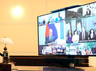 Владимир Путин в режиме видеоконференции провел встречу с членами Общественной палаты