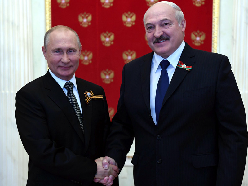 Владимир Путин и Александр Лукашенко, 24 июня 2020 года