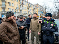 Рамзан Кадыров на месте нападения террористов на сотрудников ППС в Грозном