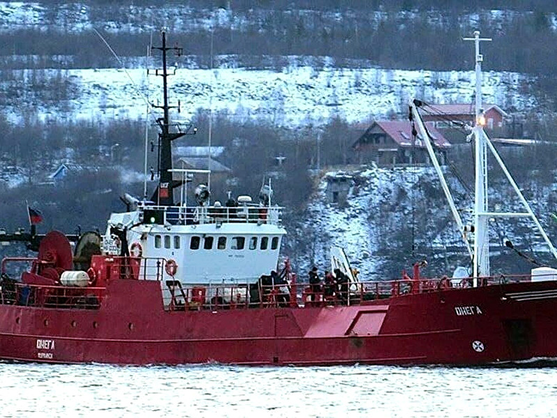 Рыболовецкое судно "Онега" затонуло у Новой Земли в Архангельской области в минувший понедельник, 28 декабря