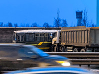 Обстановка на месте аварии с автобусом и грузовиком на трассе М-9 "Балтия" в Подмосковье