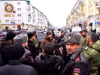 Рамзан Кадыров на месте нападения преступников на сотрудников полиции в Грозном, декабрь 2020 года