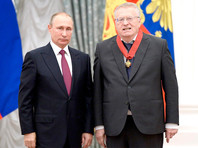 Путин на 75-летие наградил Жириновского орденом "За заслуги перед Отечеством" I степени