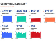 Число подтвержденных случаев заражения коронавирусом в России возросло за сутки на 9 462