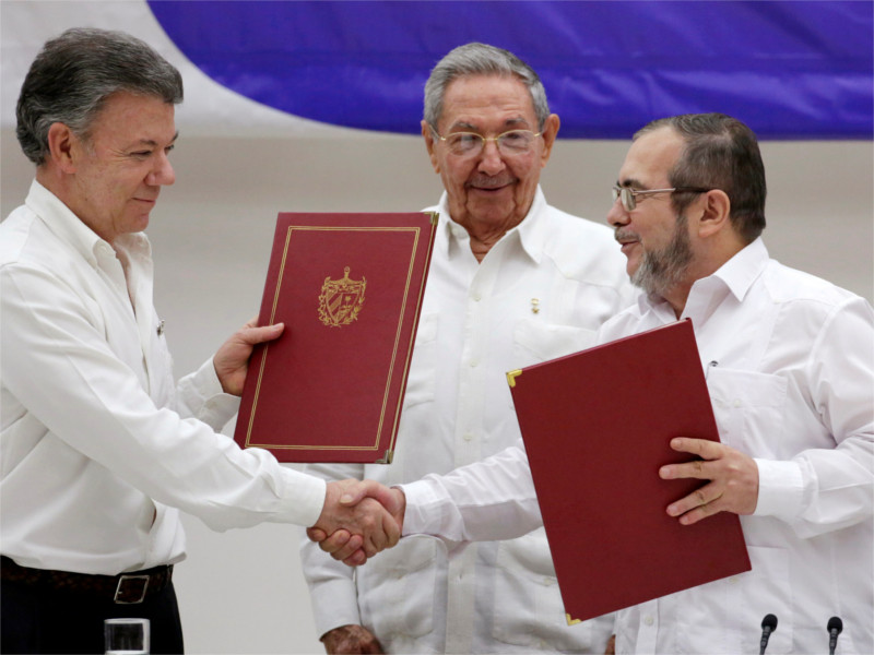 Подписание договора о перемирии в Гаване