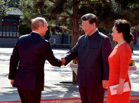 Владимир Путин и Си Цзиньпин с супругой, Пекин, сентябрь 2015 года