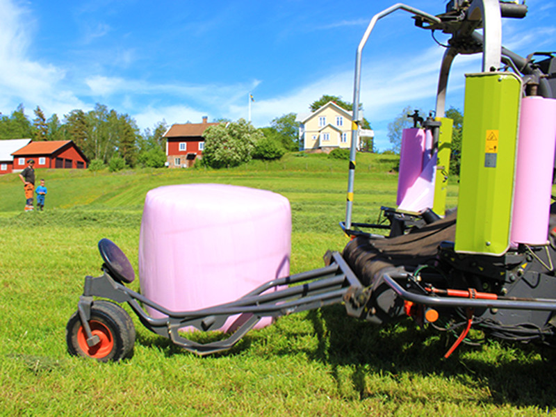 В Финляндии стали популярны розовые стога сена. Местные фермеры раскупили почти всю упаковочную пленку, созданную с помощью активистов финской Ассоциации по борьбе с раком груди