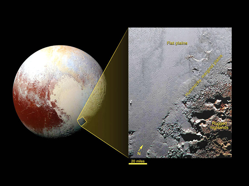 Американское космическое агентство NASA опубликовало цветную фотографию Плутона, сделанную аппаратом New Horizons