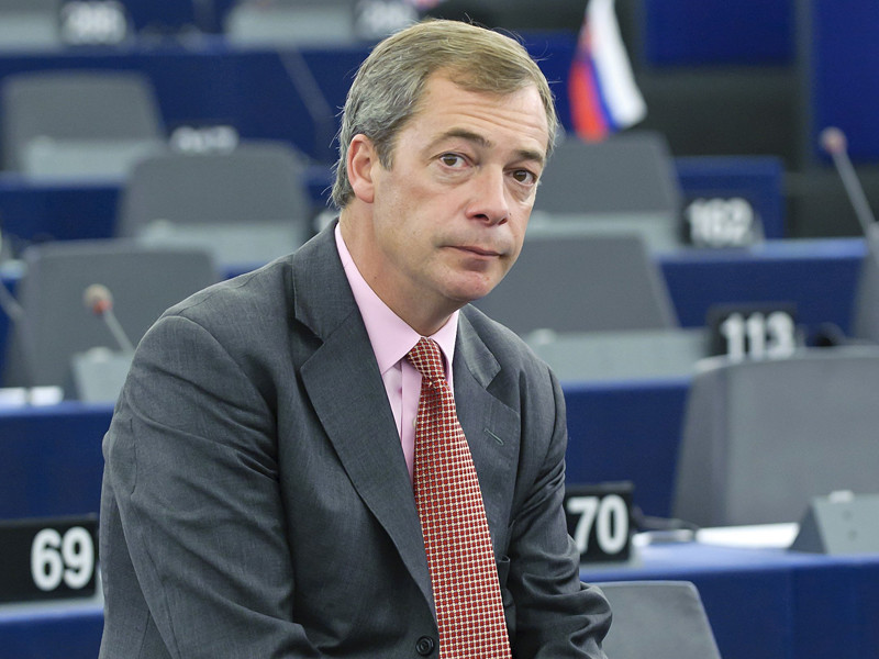 Лидер Партии независимости Соединенного Королевства (UKIP) Найджел Фарадж, один из самых активных сторонников выхода Великобритании из состава Евросоюза, объявил о том, что уходит в отставку