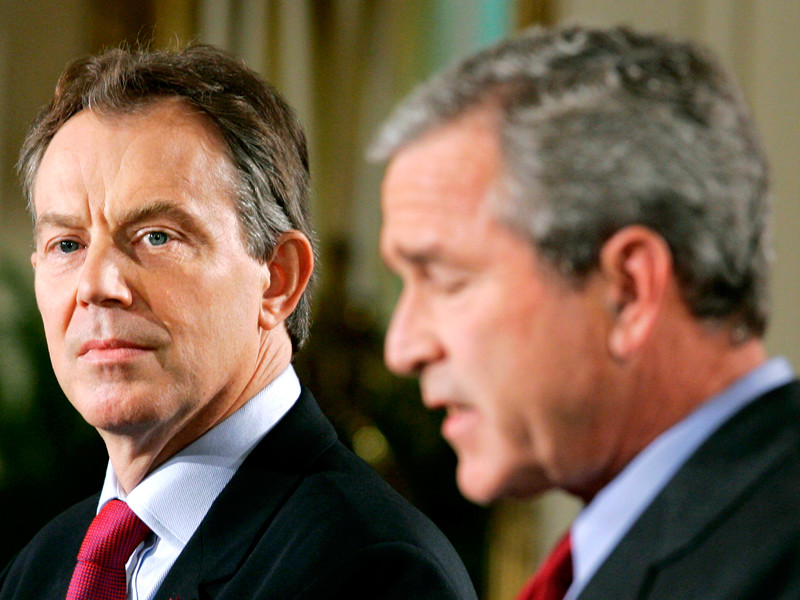 Тони Блэр и Джордж Буш, ноябрь 2004 года