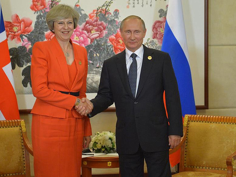 Путин впервые встретился с новым премьером Великобритании