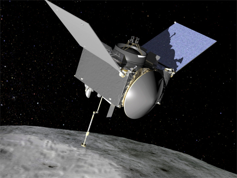 В космос отправился аппарат OSIRIS-REx, который должен взять образцы грунта с астероида Бенну, не приземляясь на него - с помощью роботизированной руки