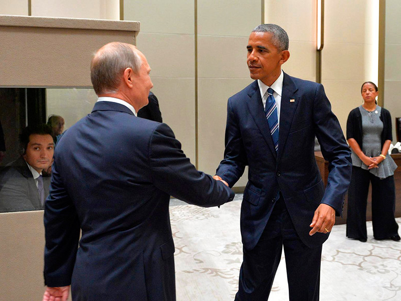 Президенты РФ и США - Владимир Путин и Барак Обама - проводят двустороннюю встречу в китайском городе Ханчжоу