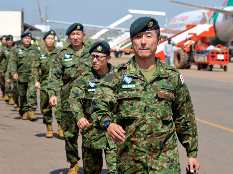 В Южный Судан прибыли японские войска, уполномоченные вмешиваться в спасательные операции