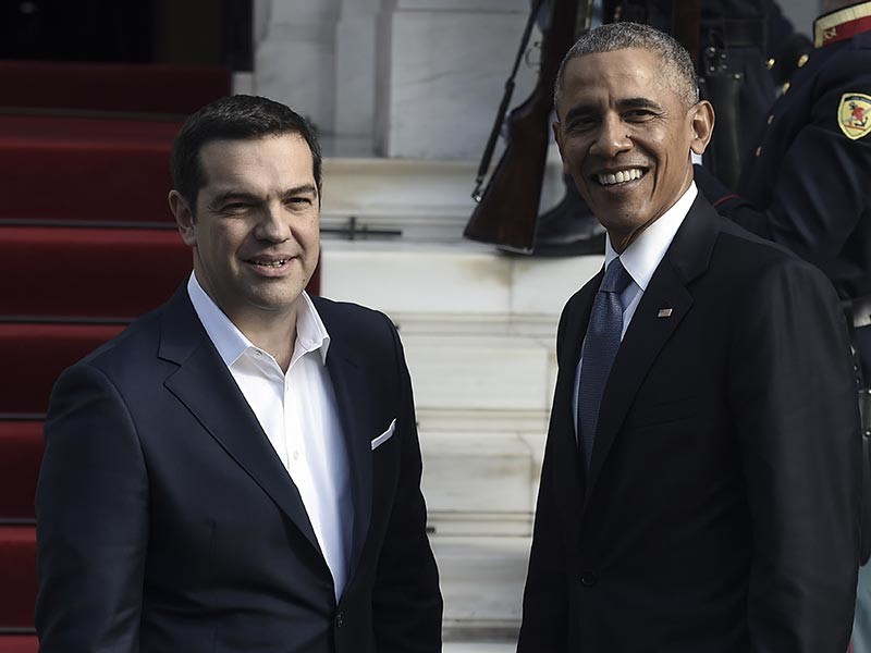 В Афинах президент США Барак Обама обсудил с премьер-министром Греции Алексисом Ципрасом необходимость сохранения санкций ЕС в отношении России