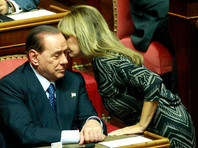 Алессандра Муссолини и Сильвио Берлускони, октябрь 2013 года