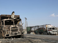 Совместный гуманитарный конвой ООН и Сирийского общества Красного Полумесяца (СОКП) из 31 грузовика был атакован в районе Алеппо 19 сентября. Под огнем оказались грузовики конвоя и помещения, где производилась его разгрузка