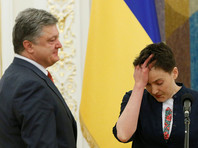 Летом этого года на Украине выступили с инициативой о лишении Надежды Савченко звания Героя Украины из-за того, что она, находясь на территории РФ, якобы была завербована ФСБ, а по возвращении на родину выступила за отмену антироссийских санкций