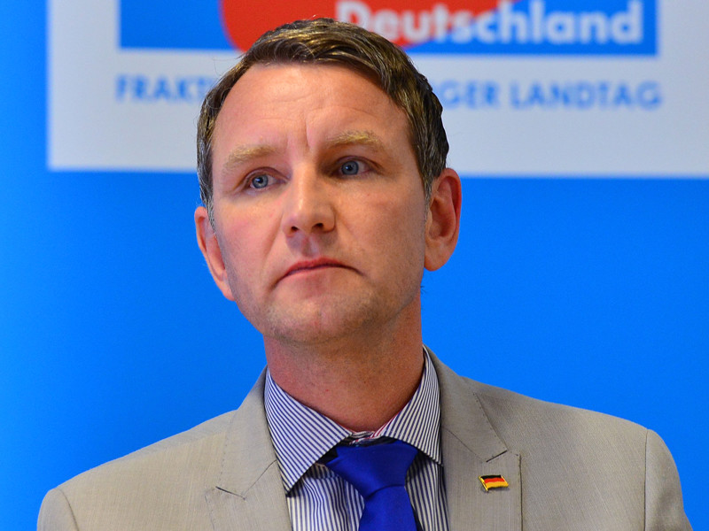 Глава отделения ультраправой партии "Альтернатива для Германии" (АдГ) в Тюрингии Бьорн Хеке заявил, что Германия должна прекратить искупать вину за преступления нацистов