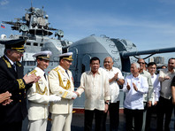 Президент Филиппин Дутерте осмотрел российский корабль "Адмирал Трибуц"
