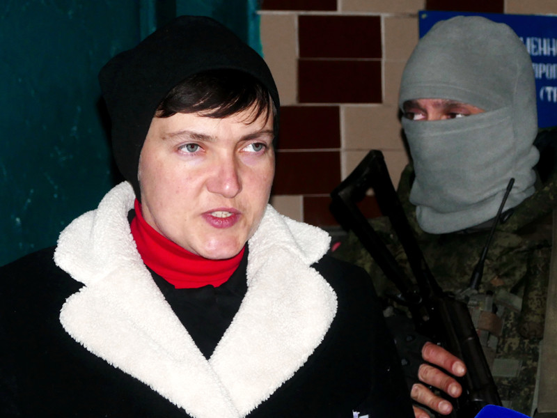 24 февраля Савченко и руководитель украинского центра освобождения пленных "Офицерский корпус" Владимир Рубан прибыли в Донецк, чтобы навестить украинских военнопленных