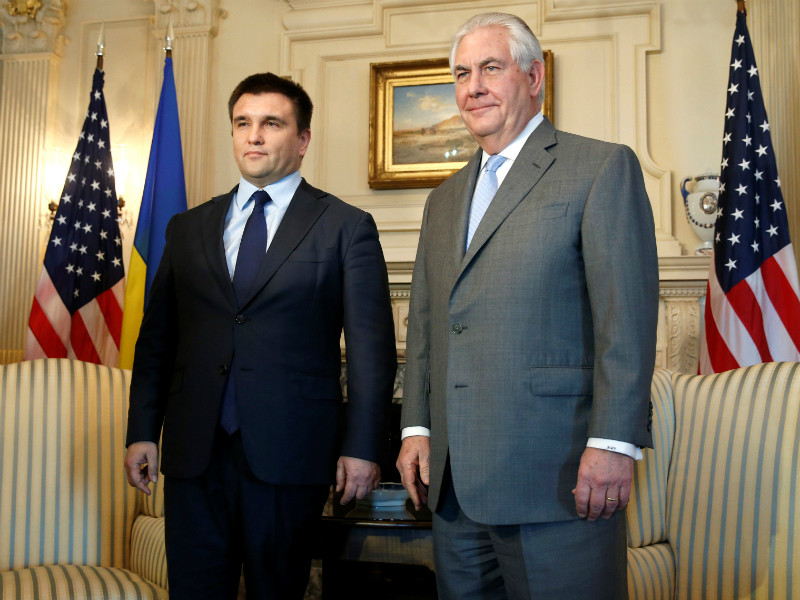 Министр иностранных дел Украины Павел Климкин провел встречу с государственным секретарем США Рексом Тиллерсоном