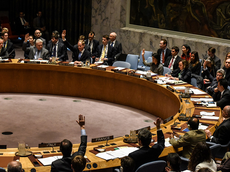 Россия воспользовалась своим правом вето и заблокировала в Совете безопасности ООН проект резолюции по расследованию фактов химической атаки в сирийской провинции Идлиб, представленный накануне трем западными странами - Великобританией, США и Францией