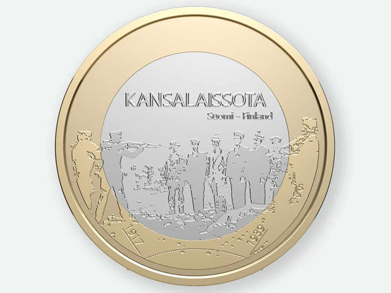 В Финляндии разразился скандал из-за юбилейной монеты, которую выпустил монетный двор по случаю празднования 100-летия независимости страны. Оказалось, что на одной из сторон денежного знака изображена сцена расстрела времен Гражданской войны