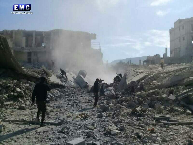Химическая атака в городе Хан-Шейхун сирийской провинции Идлиб произошла 4 апреля. В результате погибли, по разным данным, от 70 до 100 человек, еще около 500 человек пострадали. США и их союзники обвинили в применении химоружия вооруженные силы президента Сирии Башара Асада
