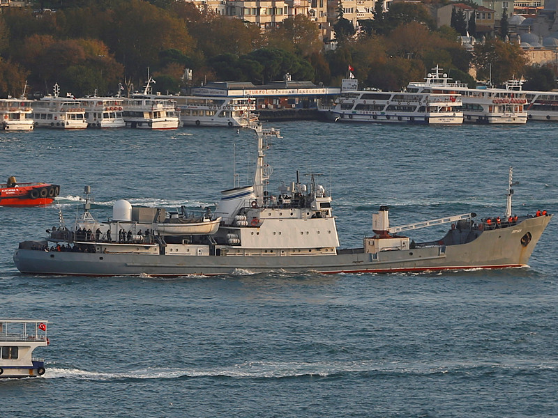 С российского разведывательного корабля "Лиман", который 27 апреля затонул в Черном море, было эвакуировано все съемное специальное оборудование, документация, оружие и боеприпасы