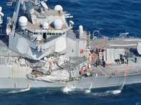 Эсминец ВМС США столкнулся с торговым судном у берегов Японии