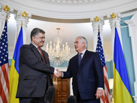 Президент Украины Петр Порошенко и госсекретарь США Рекс Тиллерсон