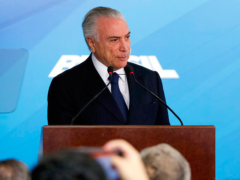Президента Бразилии впервые официально обвинили во взяточничестве