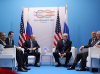 На саммите G20 в Гамбурге проходит встреча президентов России и США Владимира Путина и Дональда Трампа