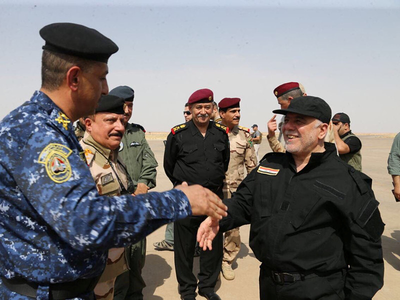 Премьер-министр Ирака Хайдер аль-Абади в воскресенье прибыл в Мосул, чтобы официально объявить об освобождении города от террористической группировки
