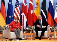 Ангела Меркель и Дональд Трамп, 7 июля 2017 года


