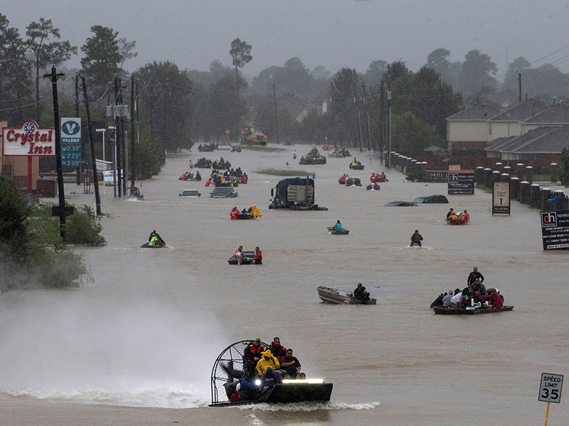 Последствия урагана "Харви" в Хьюстоне, штат Техас