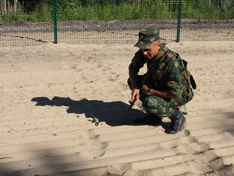 Белорусские пограничники выявили нарушителя границы, который ушел в Литву на 2,5 метра - мужчину, который собирал грибы
